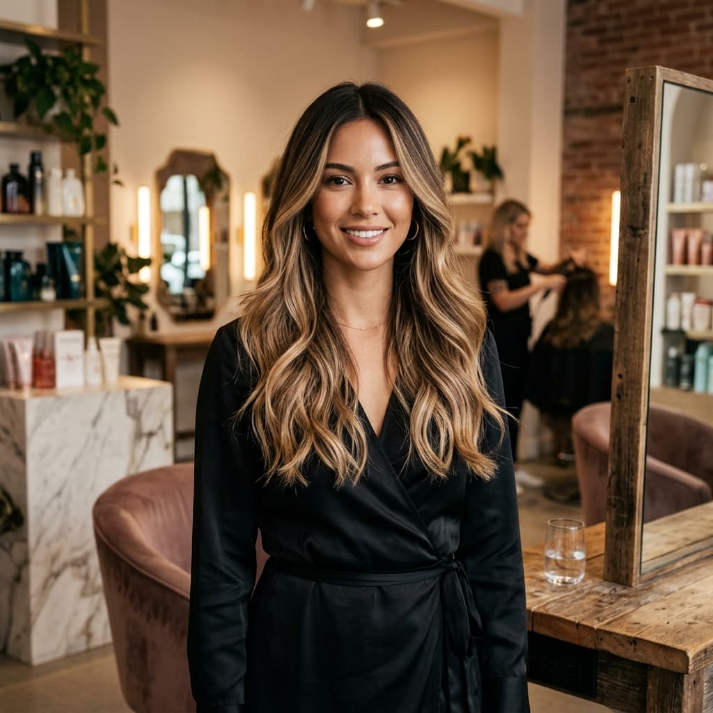 Beautiful seamless balayage hair